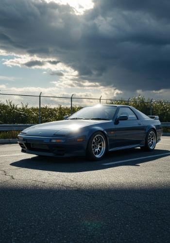 炎天下の自動車